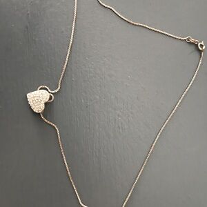 Swarovski heart sterling silver necklace